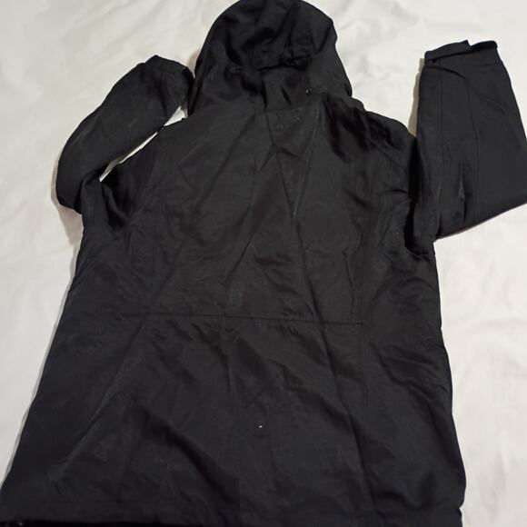 Lands' End 3-in-1 Women's s (6/8) Winter Jacket (Squall?) Hidden Hood Black - Picture 11 of 16